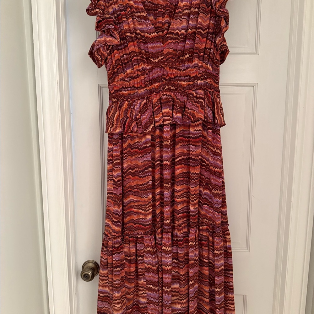 Ulla Johnson Elegant Multicolor Ruffle Dress